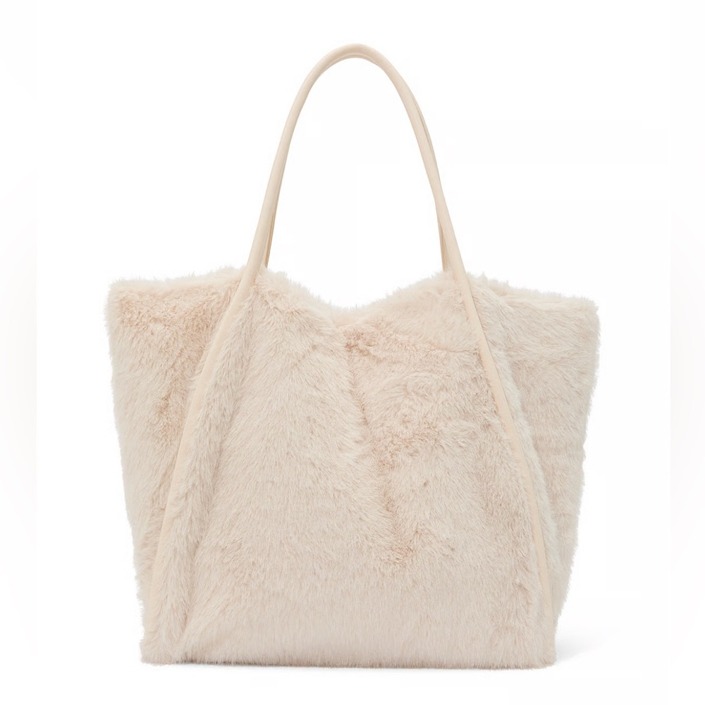 🆕 2PC VICTORIA'S SECRET COZY-FLEECE BLANKET THROW AND FAUX-FUR TOTE BAG DUO SET - Picture 4 of 10